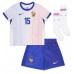 Echipament fotbal Franţa Marcus Thuram #15 Tricou Deplasare European 2024 pentru copii maneca scurta (+ Pantaloni scurti)